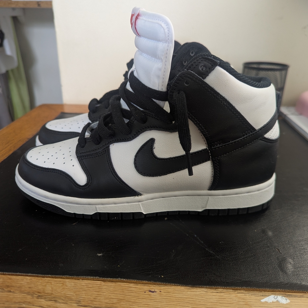 Nike Black and White High-Top Sneakers